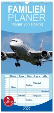 Familienplaner 2027 - Flieger von Boeing mit 5 Spalten (Wandkalender, 21 x 45 cm) CALVENDO