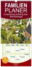 Familienplaner 2027 - Luxemburg entlang des Wenzelwegs mit 5 Spalten (Wandkalender, 21 x 45 cm) CALVENDO