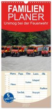Familienplaner 2027 - Unimog bei der Feuerwehr mit 5 Spalten (Wandkalender, 21 x 45 cm) CALVENDO