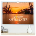 Hamburgs Hafenlichter (hochwertiger Premium Wandkalender 2027 DIN A2 quer), Kunstdruck in Hochglanz