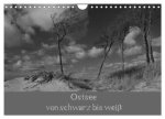 Ostsee - von schwarz bis weiß (Wandkalender 2027 DIN A4 quer), CALVENDO Monatskalender