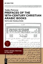 Prefaces to 18th-Century Christian Arabic Books