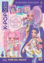 Star sul palco. K-pop Idol. Scenari sticker