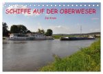Schiffe auf der Oberweser (Tischkalender 2027 DIN A5 quer), CALVENDO Monatskalender
