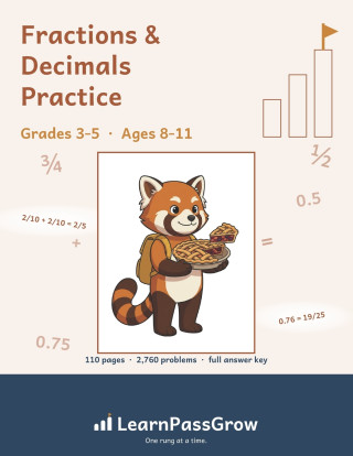 Fractions & Decimals Practice