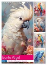 Bunte Vögel. Bezaubernde Papageien-Aquarelle (Wandkalender 2027 DIN A4 hoch), CALVENDO Monatskalender