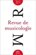Revue de musicologie tome 112, n° 1, 2026
