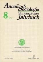 Annali di Sociologia / Soziologisches Jahrbuch: Bd. 8. (1992) I. Wilhelm Dilthey oggi: il problema del Verstehen ... / Wilhelm Dilthey heute: Das Prob